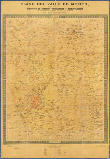 68-Mexico Map By Luis Urquijo