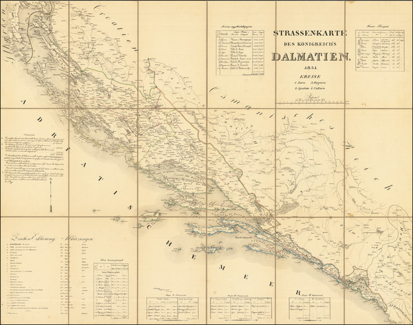 37-Croatia & Slovenia, Bosnia & Herzegovina and Serbia & Montenegro Map By Austrian Ge