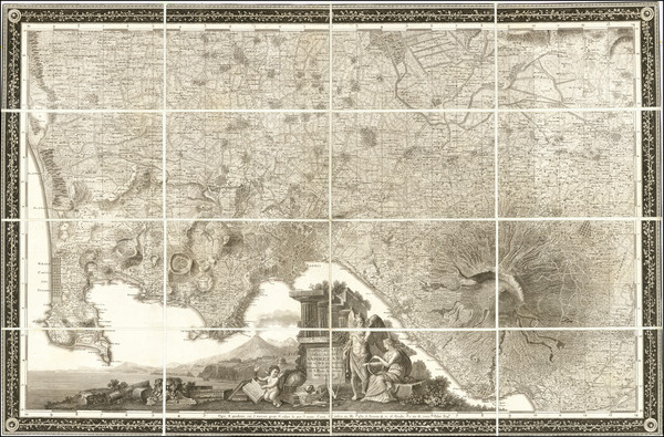 19-Southern Italy Map By Giovanni Antonio Rizzi-Zannoni
