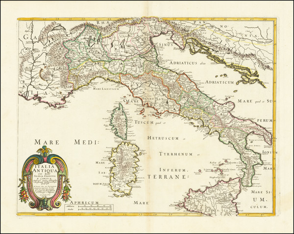 10-Italy Map By Melchior Tavernier