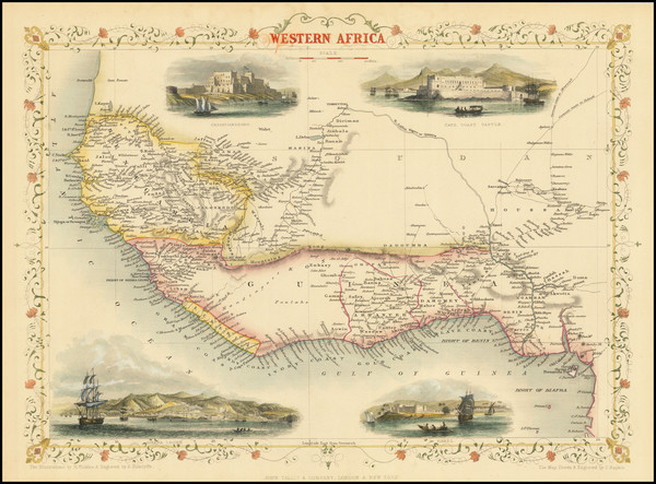 22-West Africa Map By John Tallis