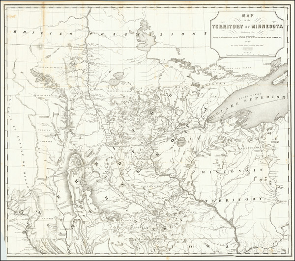 93-Midwest, Michigan, Minnesota, Wisconsin, Plains, North Dakota and South Dakota Map By John Pope