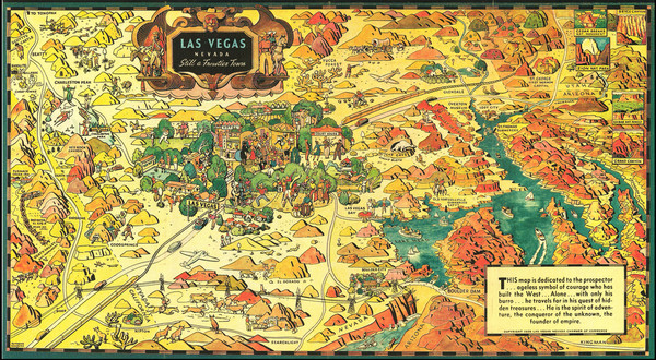 57-Nevada and Pictorial Maps Map By Raymond Winters