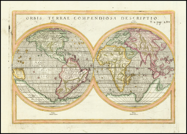 2-World Map By Giuseppe Rosaccio