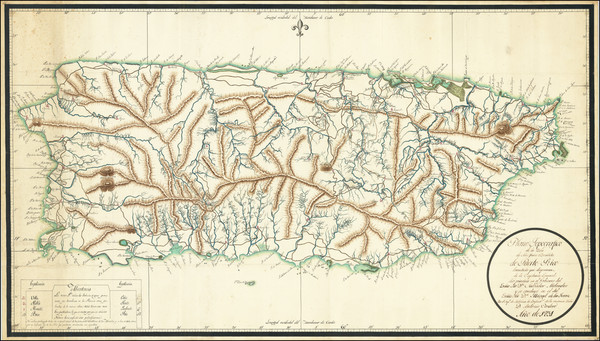 100-Puerto Rico Map By Antonio Cordero