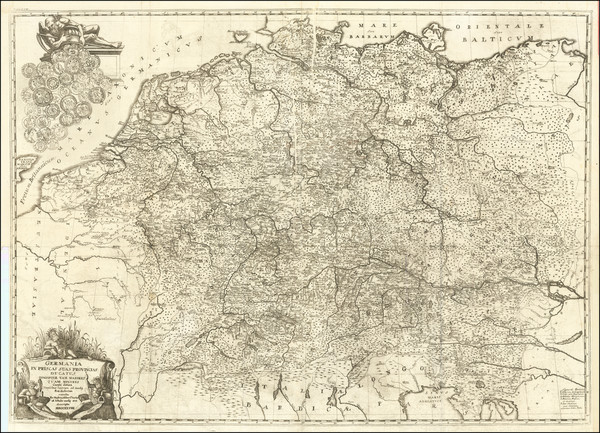 99-Europe, Netherlands, Switzerland, Poland, Hungary, Baltic Countries and Germany Map By Gottfrie