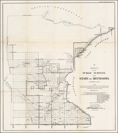 57-Midwest Map By General Land Office