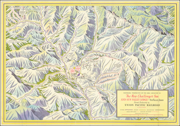 48-Idaho and Pictorial Maps Map By William Willmarth