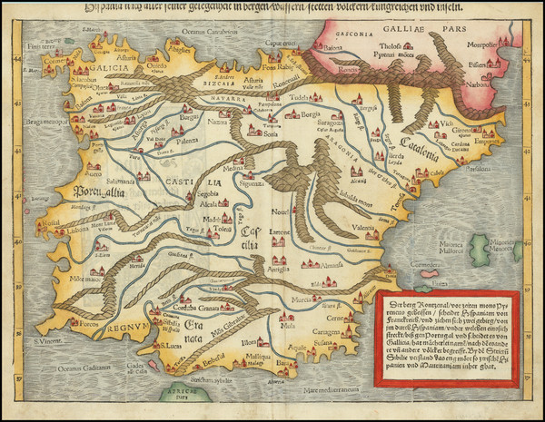 11-Spain Map By Sebastian Munster