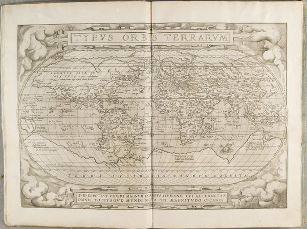 88-Atlases Map By Abraham Ortelius