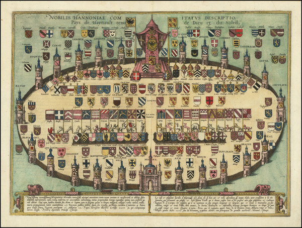 22-Belgium Map By Georg Braun / Frans Hogenberg