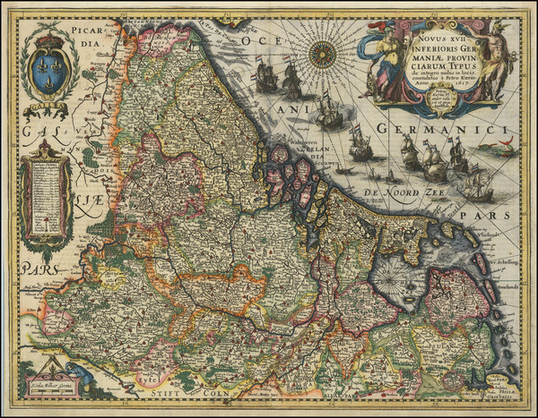 1-Netherlands Map By Pieter van den Keere