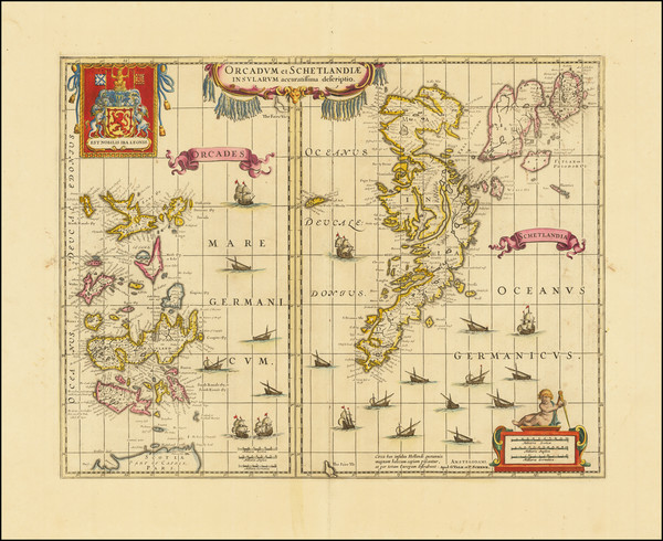 78-Scotland Map By Valk & Schenk