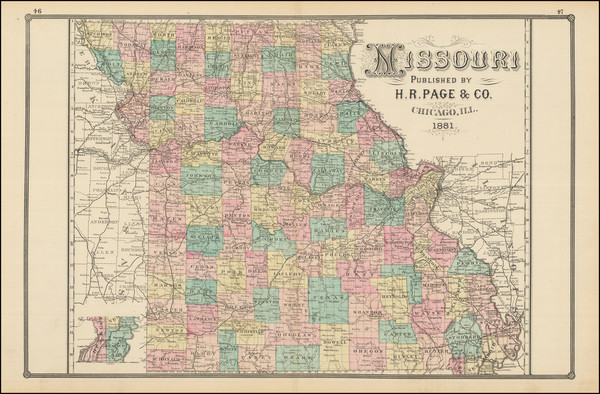 9-Missouri Map By H.R. Page