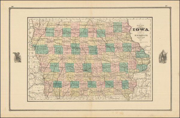 86-Iowa Map By H.R. Page  &  Co.