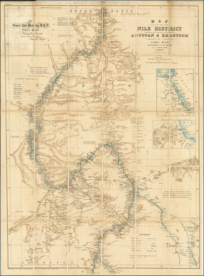 70-Egypt Map By James Wyld