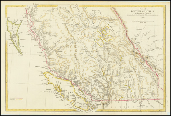 54-British Columbia Map By John Arrowsmith