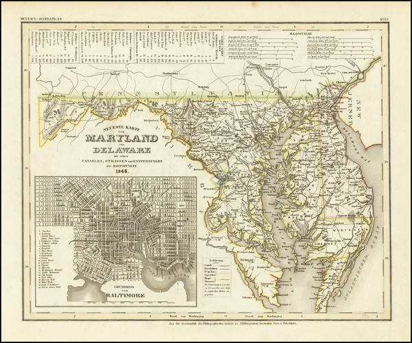 71-Maryland and Delaware Map By Joseph Meyer