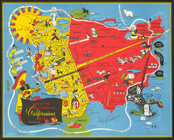 48-Pictorial Maps and California Map By Oren Arnold