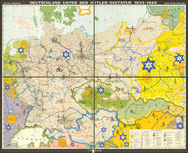 44-World War II and Germany Map By Justus Perthes