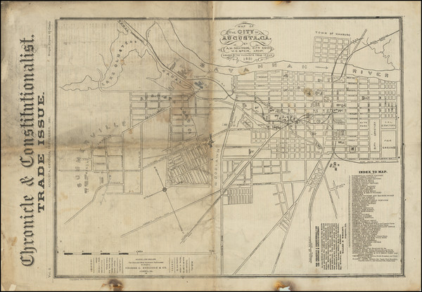 81-Georgia Map By A. H. Davidson
