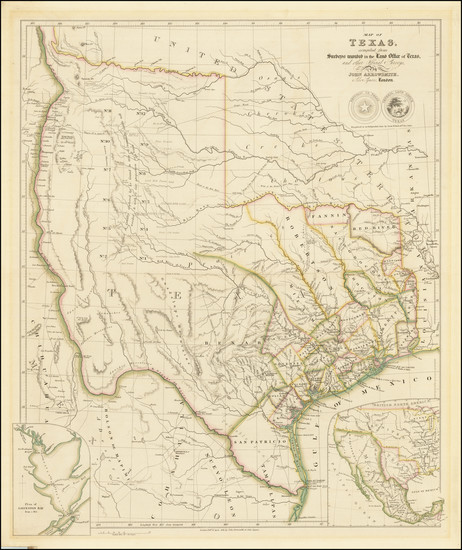 47-Texas and Southwest Map By John Arrowsmith