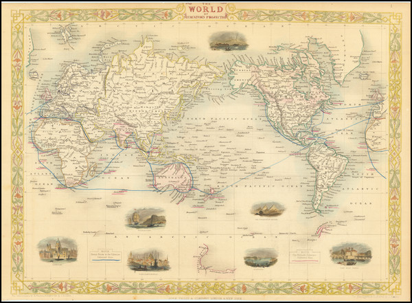 25-World Map By John Tallis