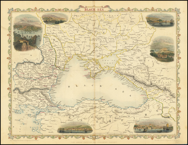 74-Ukraine, Turkey, Central Asia & Caucasus and Turkey & Asia Minor Map By John Rapkin