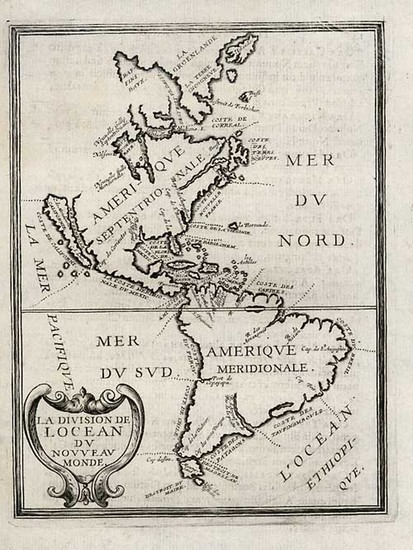 88-South America and America Map By Philip Briet