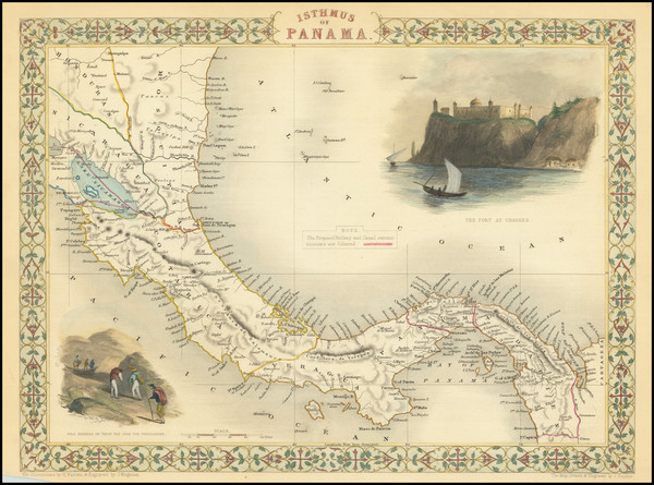 35-Central America Map By John Tallis