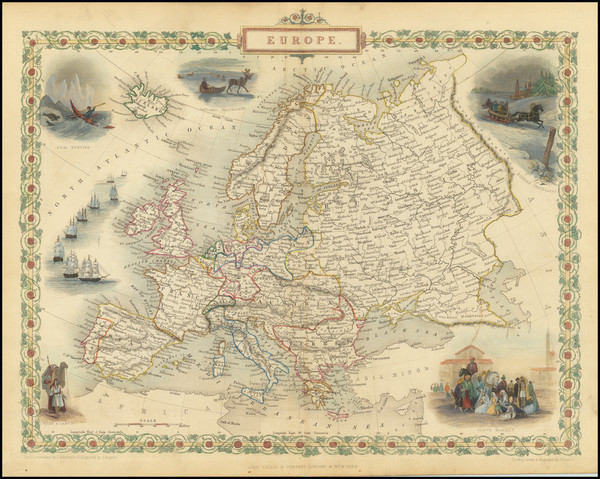 91-Europe Map By John Tallis