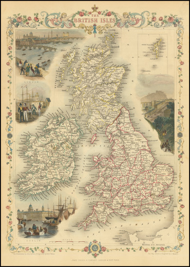 79-British Isles Map By John Tallis