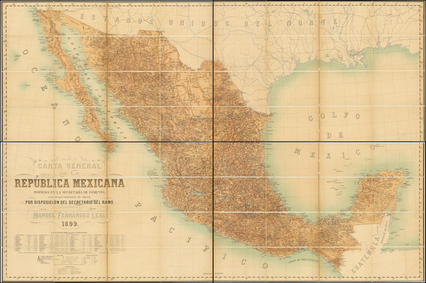 16-Mexico Map By Manuel Fernandez Leal