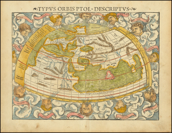 16-World Map By Sebastian Munster