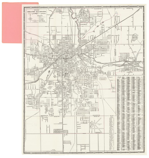 22-Michigan Map By Fred F. Johnson