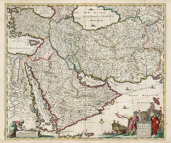 27-Europe, Asia, Central Asia & Caucasus, Middle East and Balearic Islands Map By Frederick De