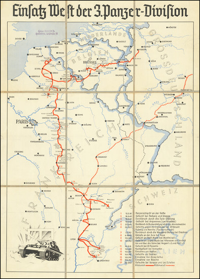 48-World War II and Nord et Nord-Est Map By Anonymous