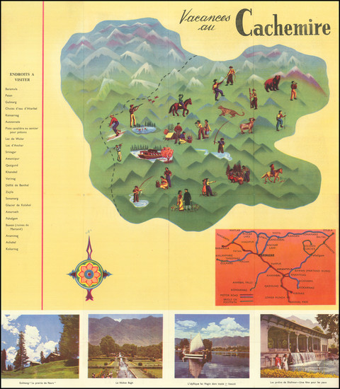 60-India and Pictorial Maps Map By Ministry of Information and Broadcasting (India)