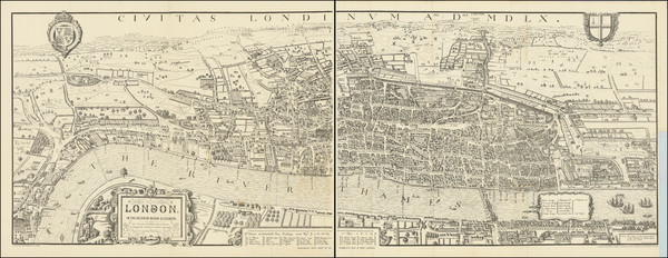 49-London Map By Edward Weller