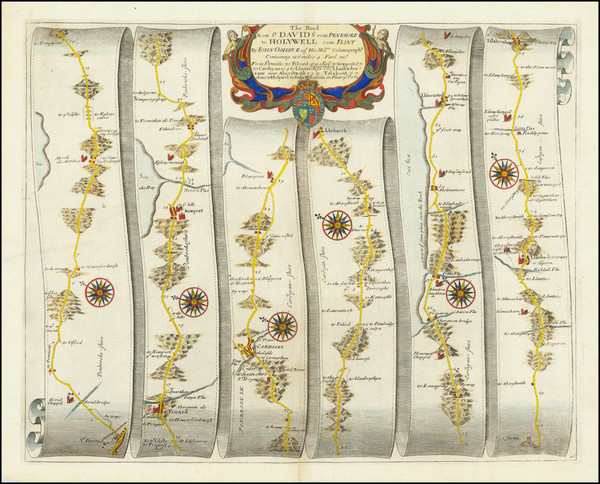 83-Wales Map By John Ogilby