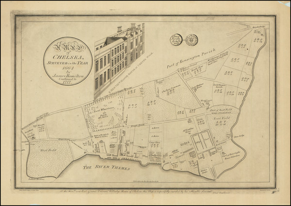 79-London Map By James Hamilton / Thomas Faulkner