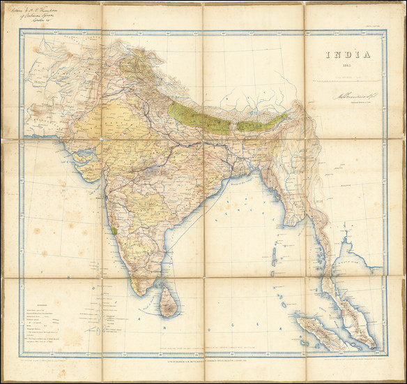 86-India Map By Surveyor General of India