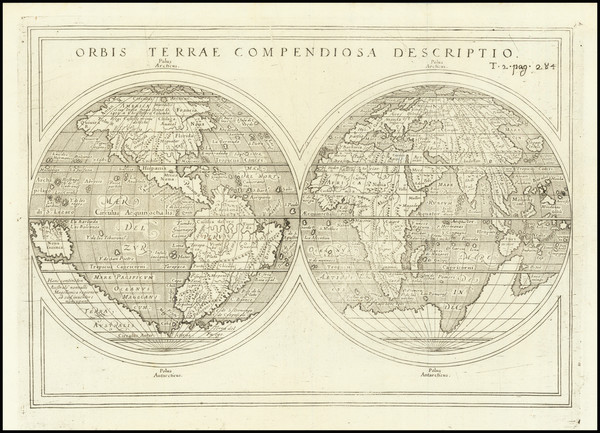 56-World Map By Giuseppe Rosaccio
