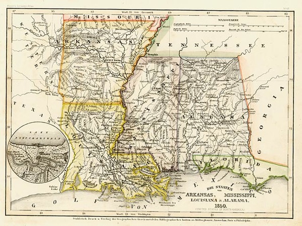 20-South and Southeast Map By Joseph Meyer