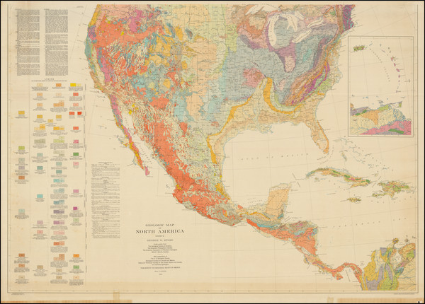 94-North America and Geological Map By George W. Stose