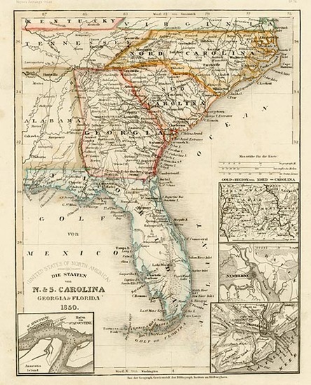 97-South and Southeast Map By Joseph Meyer