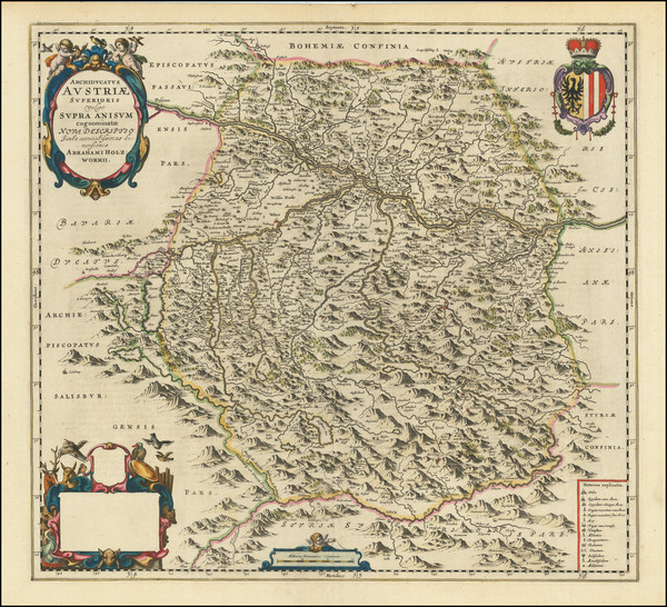 50-Austria Map By Johannes Blaeu