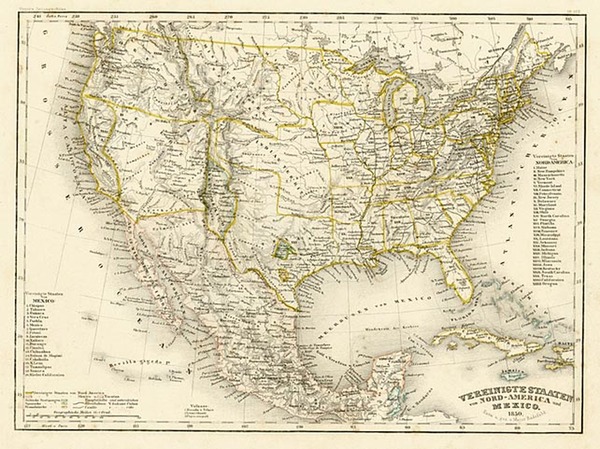 94-United States and Texas Map By Joseph Meyer