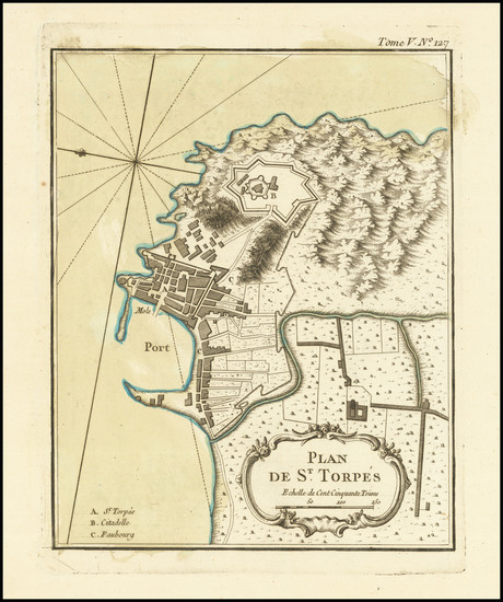 44-Sud et Alpes Française Map By Jacques Nicolas Bellin