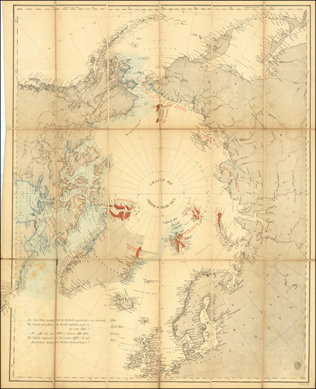 77-Polar Maps Map By British Admiralty